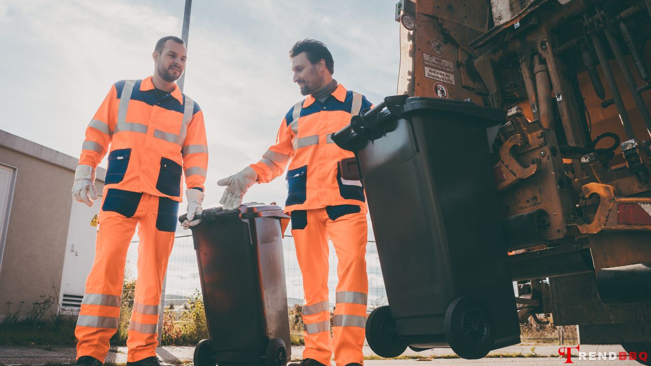 Typical duties of a rubbish collector