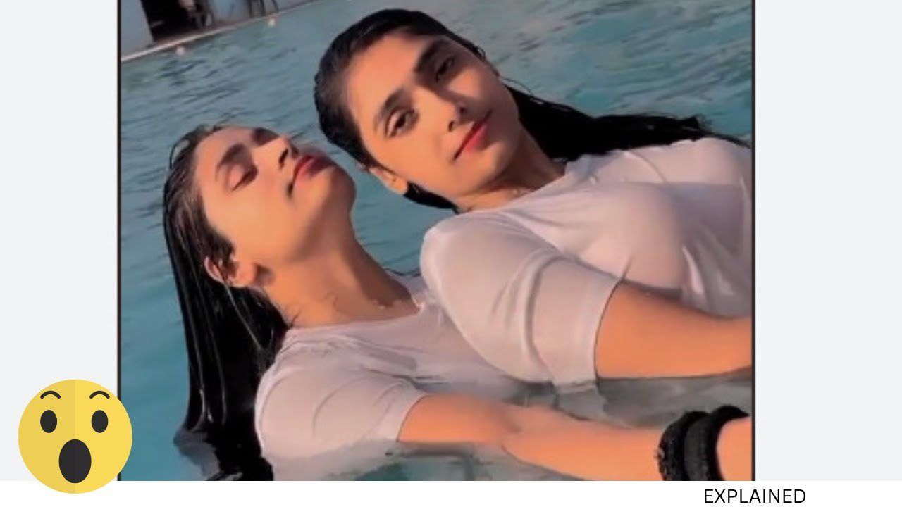 Aina Asif Red Dress Pool Viral Video